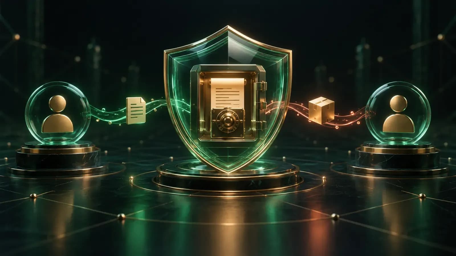 Secure digital escrow protecting an exchange between a buyer and seller