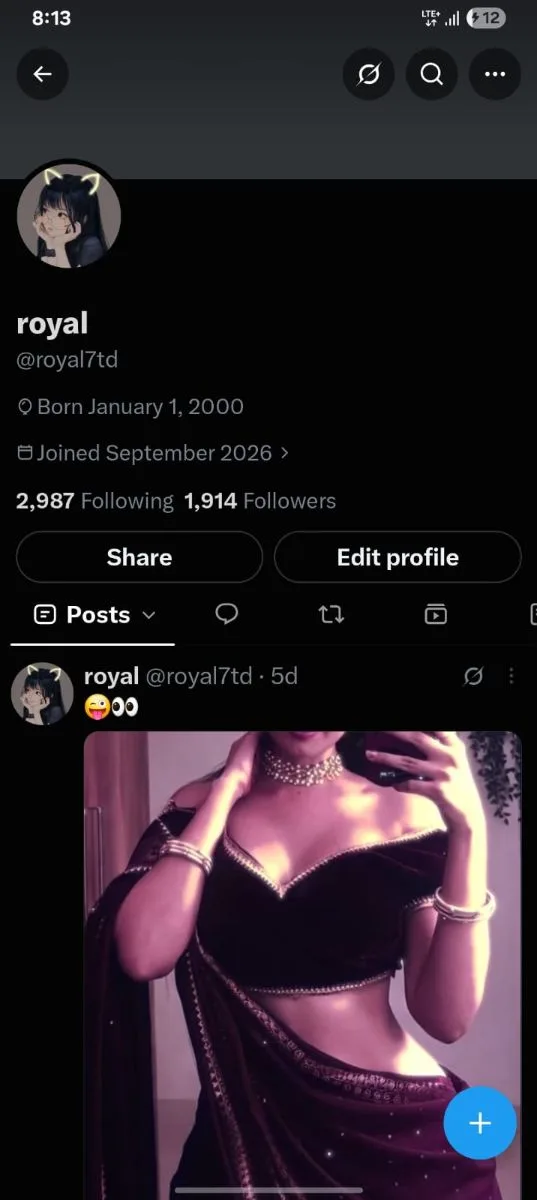 2000 lifestyle twitter/X account, screenshot