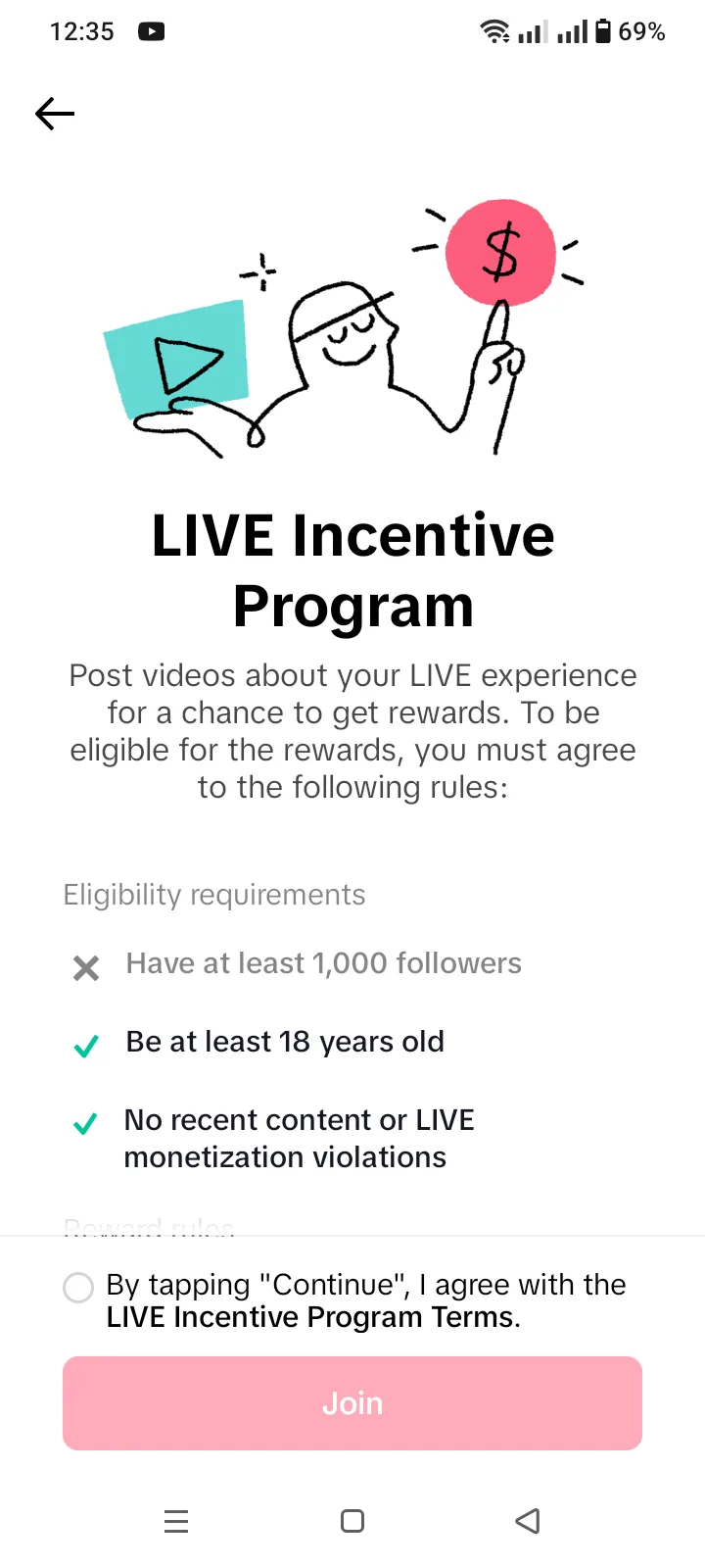 Seller-supplied TikTok account screenshot for carter.baxter.001 (2 of 6)