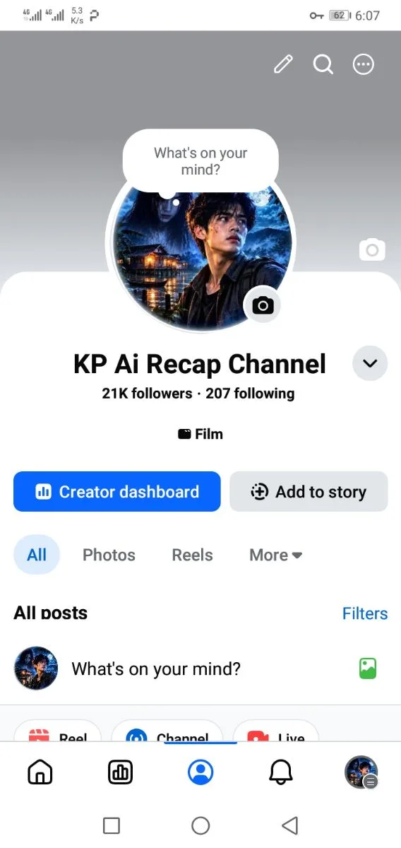 21k followers/3.1m views/Monitization enable/No payout connected (listing), screenshot 1 of 2