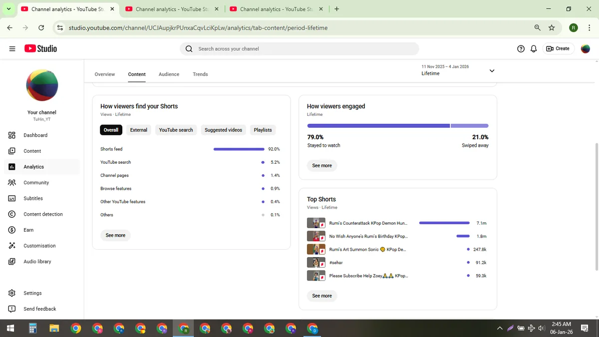 TuHin_YT: YouTube Shorts & Facebook Reels Channel (170K) — screenshot 5