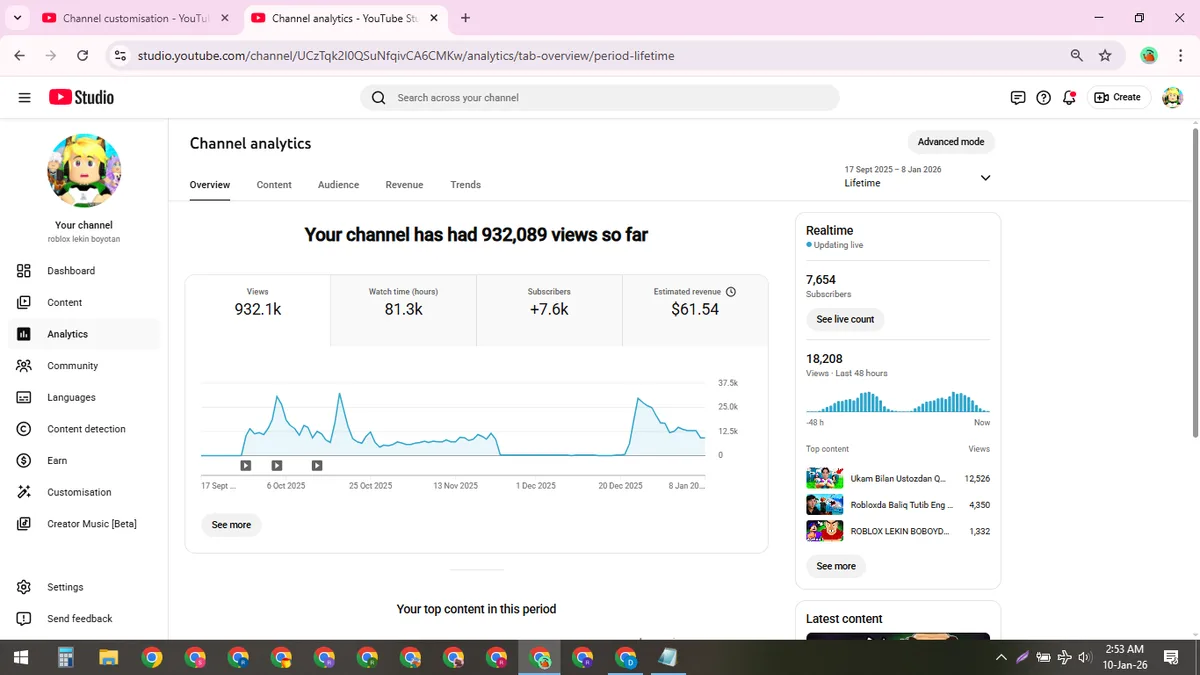 roblox lekin boyotan: Games YouTube Channel (14.7K) — screenshot 1