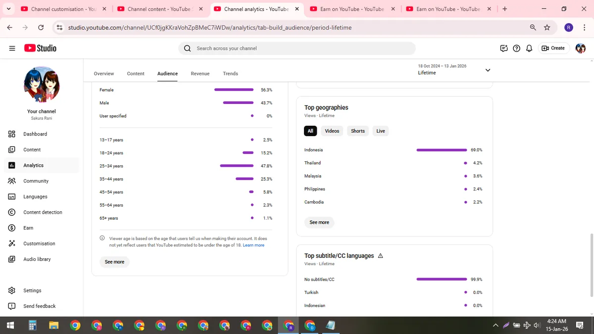 Sakura Rani: Games YouTube Channel (10.5K) — screenshot 2