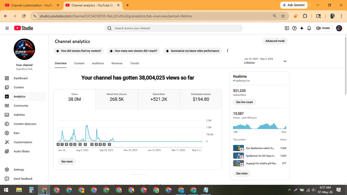 SuperNova Hub: YouTube Channel (517K) — screenshot 4