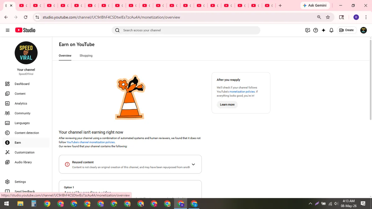 SpeedOfViral: YouTube Shorts & Facebook Reels Channel (117K) — screenshot 1