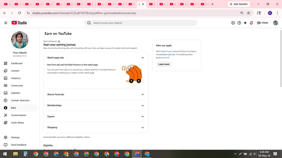 Qw Sohan Yt 10: YouTube Channel (251K) — screenshot 2