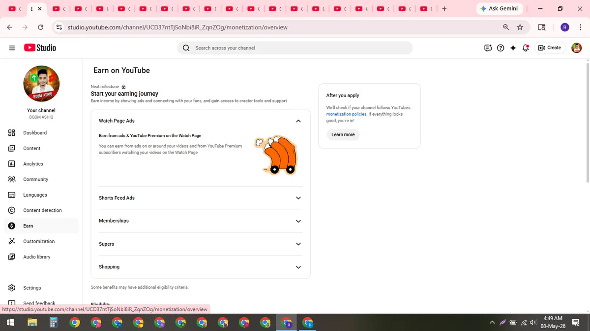 BOOM ASHIQ: YouTube Shorts & Facebook Reels Channel (233K) — screenshot 2