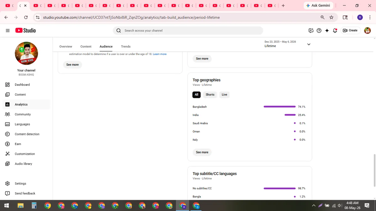 BOOM ASHIQ: YouTube Shorts & Facebook Reels Channel (233K) — screenshot 6