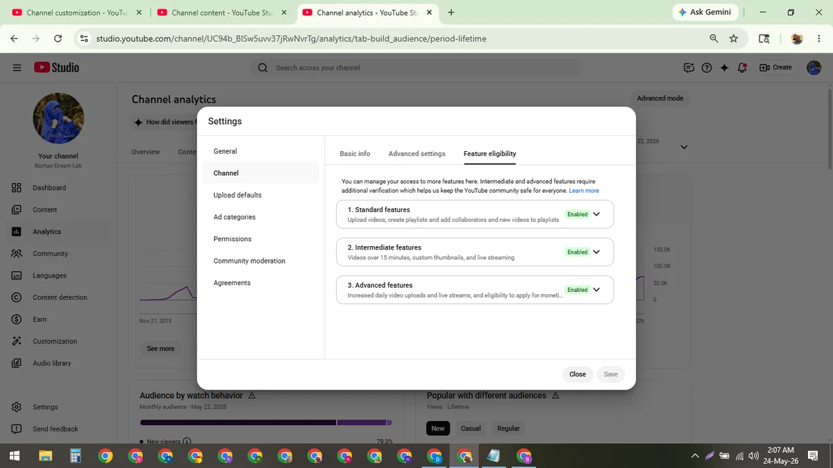 Norhan Dream Lab: Monetized YouTube Channel (42.9K) — screenshot 9