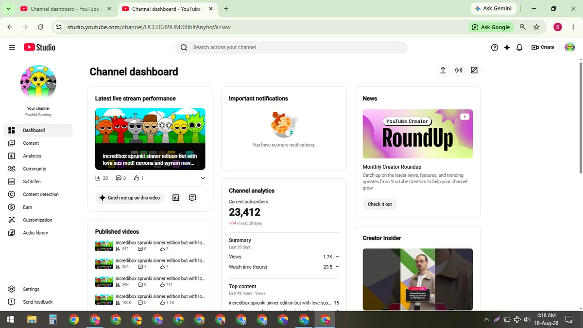 Raabbi Gaming: Games YouTube Channel (23.2K) — screenshot 1