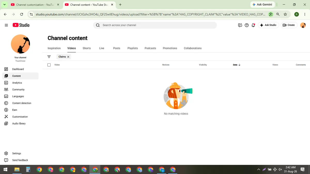 TrustClose: Luxury & Motivation YouTube Channel (13.4M) — screenshot 8