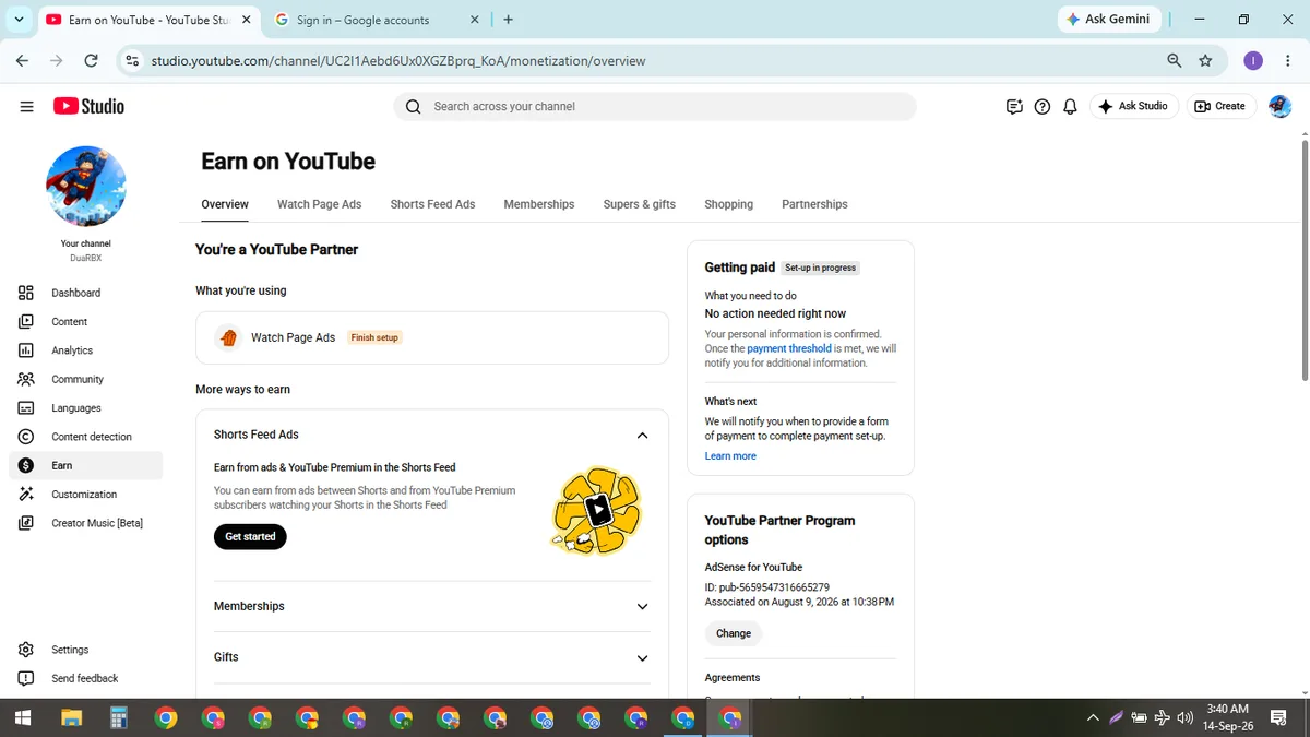 DuaRBX: Monetized Games YouTube Channel (2.2K) — screenshot 2