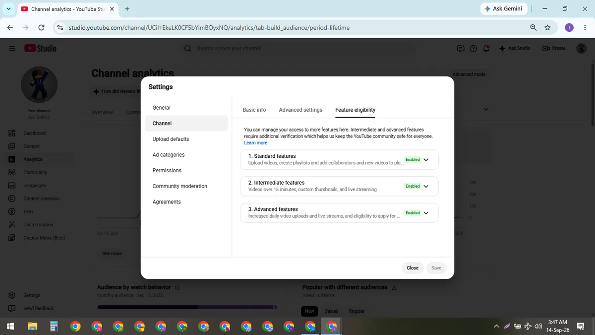 JUSTENMCC: Monetized Games YouTube Channel (1.9K) — screenshot 7