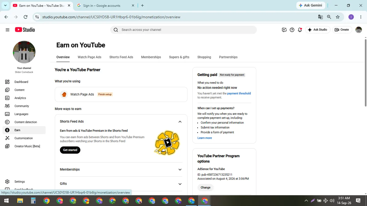 Slider Comeback: Monetized Games YouTube Channel (3.4K) — screenshot 2