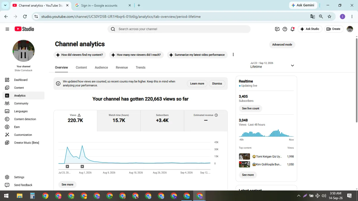 Slider Comeback: Monetized Games YouTube Channel (3.4K) — screenshot 4