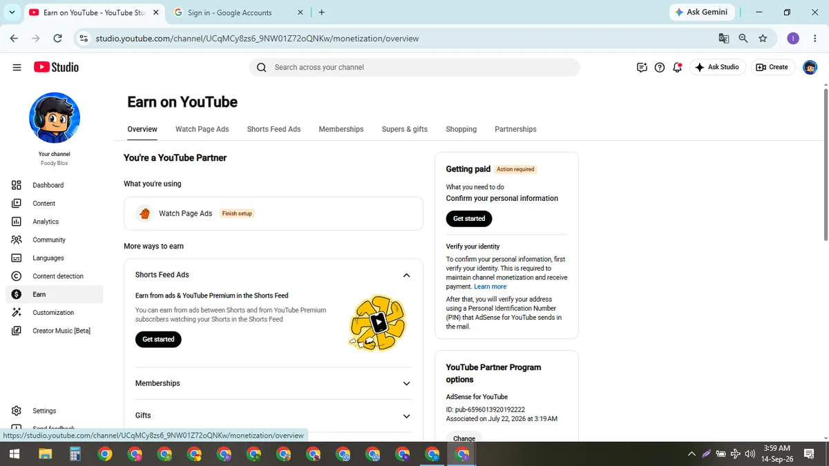 Foody Blox: Monetized Games YouTube Channel (1.9K) — screenshot 2