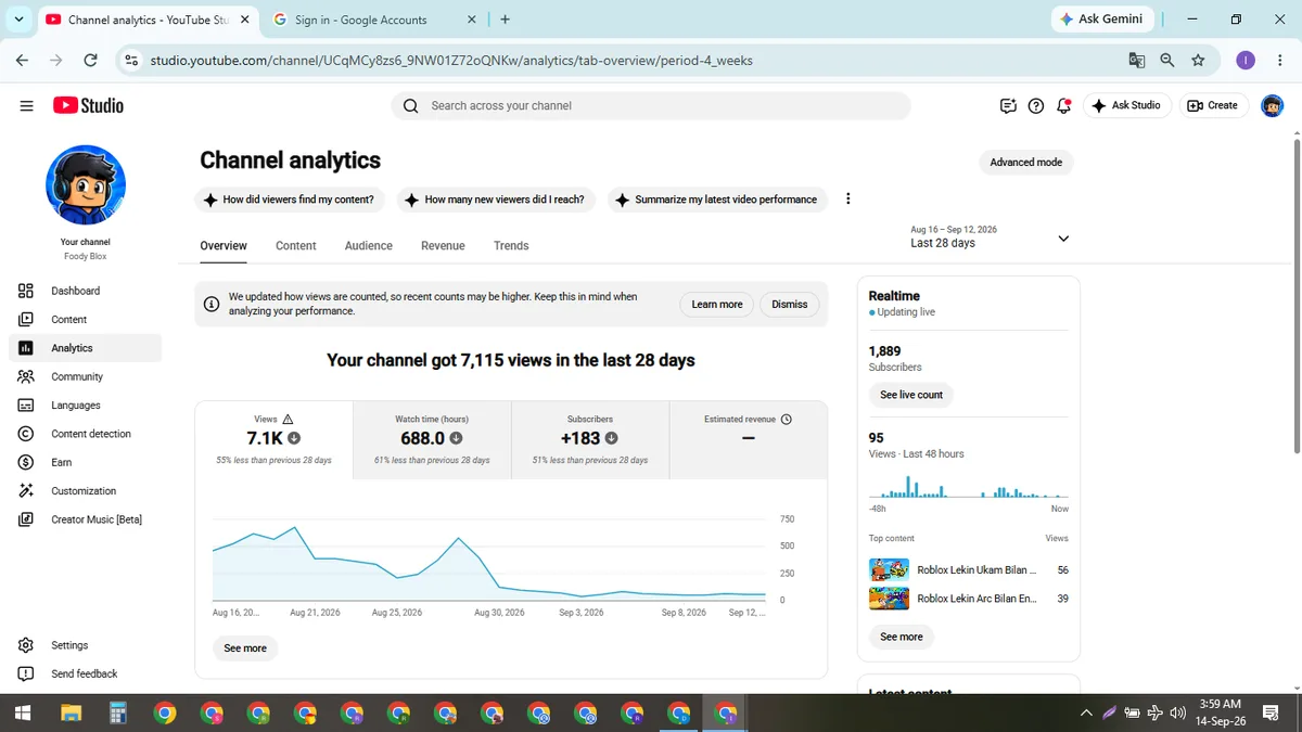 Foody Blox: Monetized Games YouTube Channel (1.9K) — screenshot 3