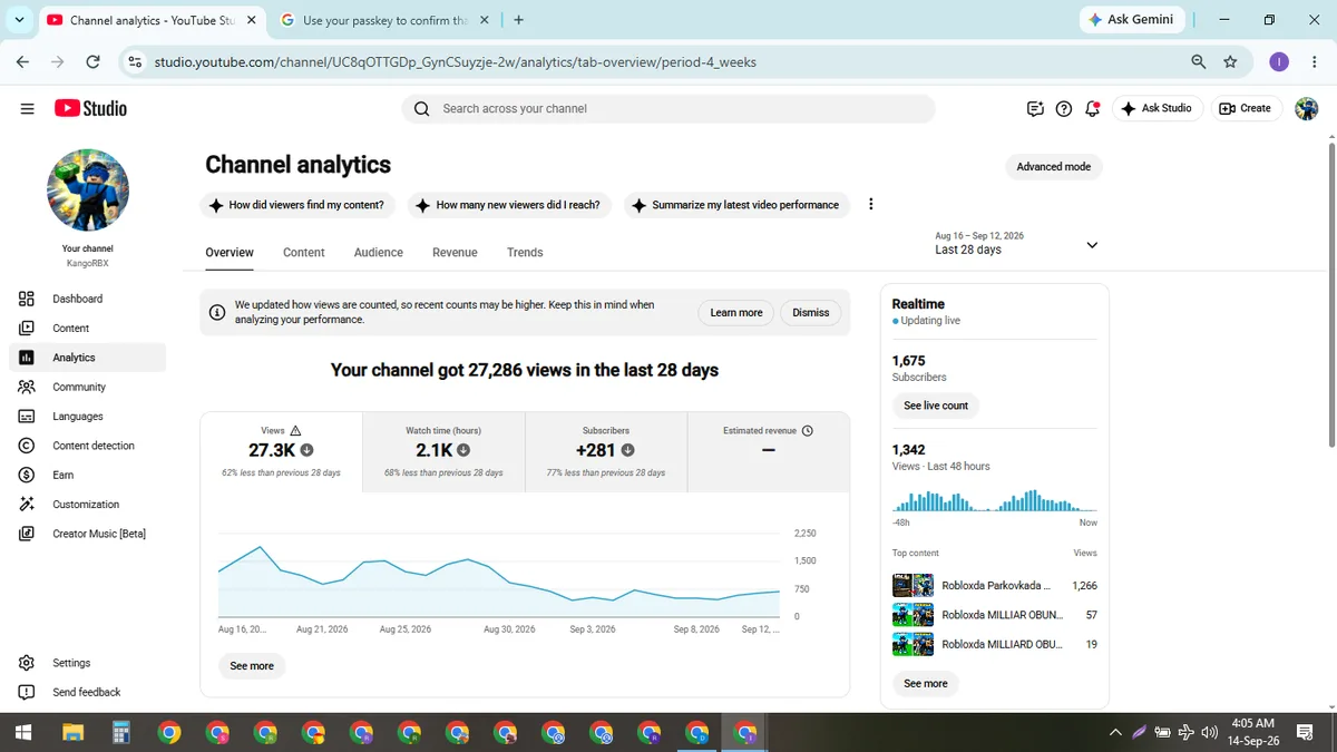 KangoRBX: Monetized Games YouTube Channel (1.7K) — screenshot 3
