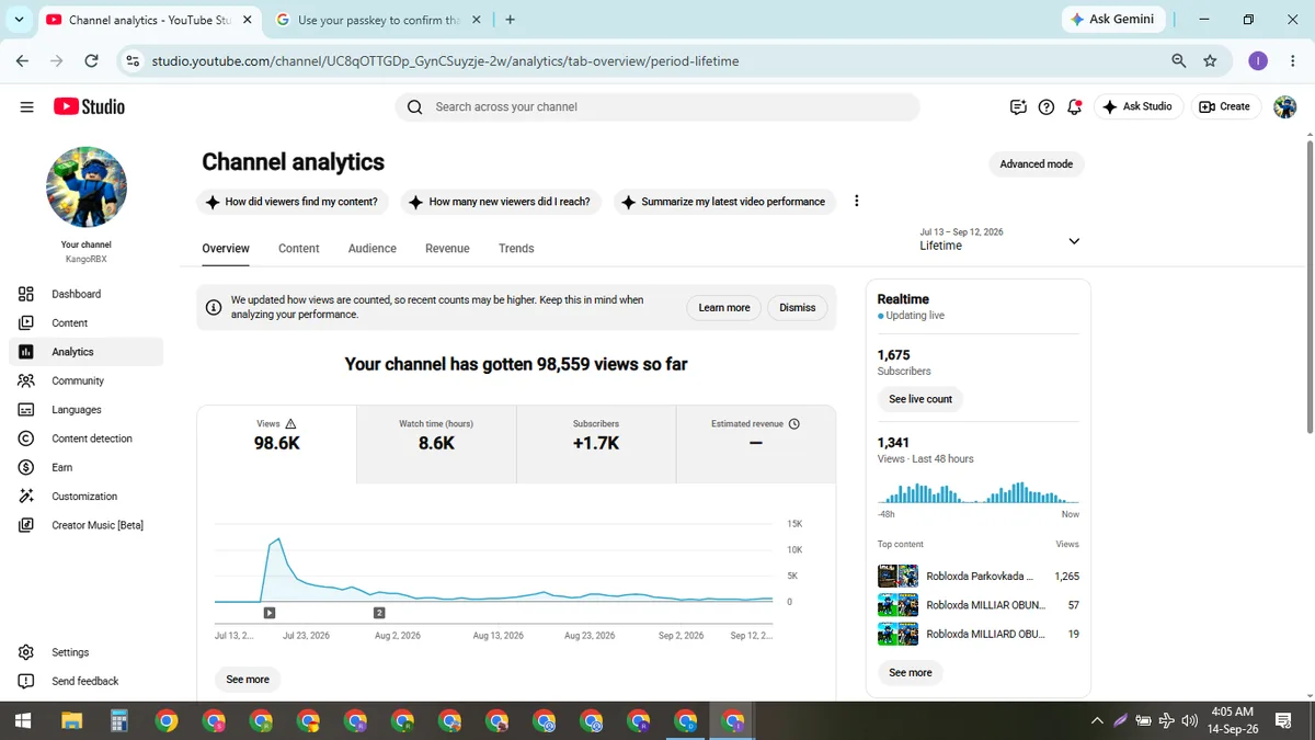 KangoRBX: Monetized Games YouTube Channel (1.7K) — screenshot 4