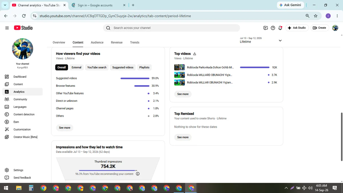 KangoRBX: Monetized Games YouTube Channel (1.7K) — screenshot 5