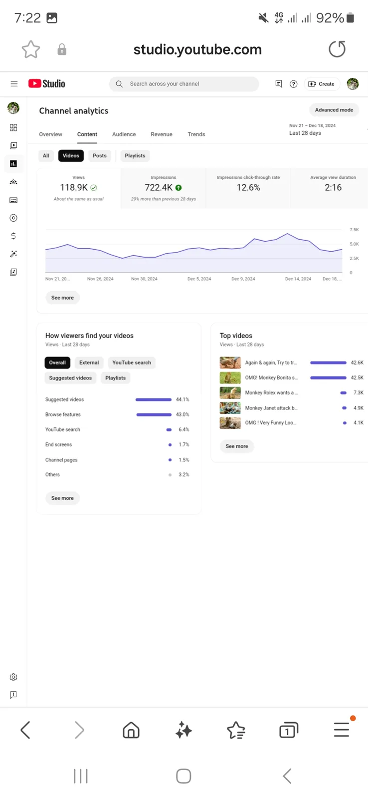 Monkey Life Cambodia YouTube Channel | 77.6K Subscribers — screenshot 8