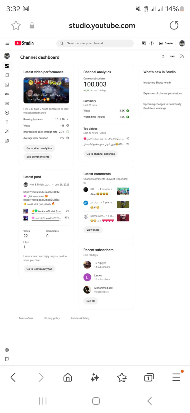 Nok & Finish نوك فنش YouTube Channel | 98.9K Subscribers — screenshot 2