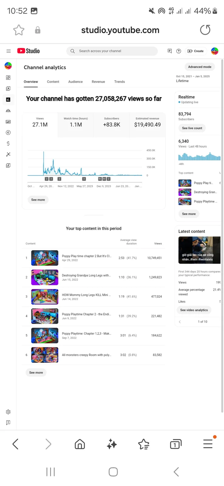 Clay Art Stories YouTube Channel | 83K Subscribers — screenshot 4