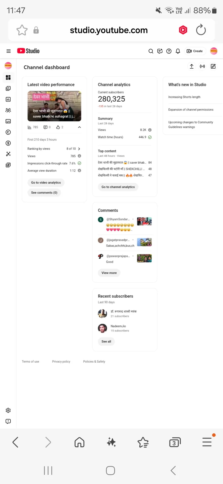 jai shri krishna entertanmnet YouTube Channel | 279K Subscribers — screenshot 2