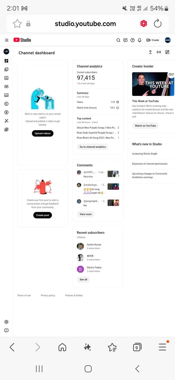 Heart Beat Musicx YouTube Channel | 96.9K Subscribers — screenshot 2