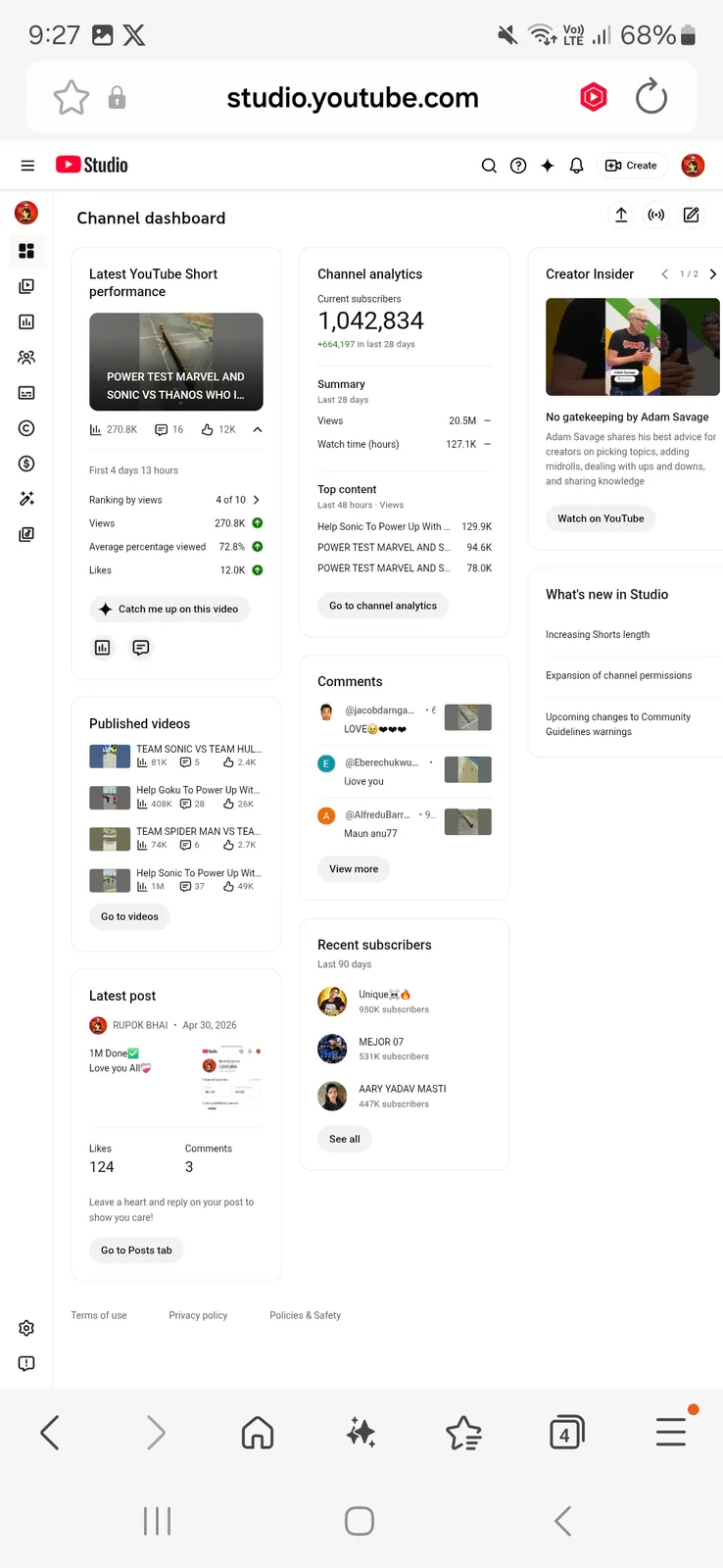 RUPOK BHAI YouTube Channel | 1.1M Subscribers — screenshot 3