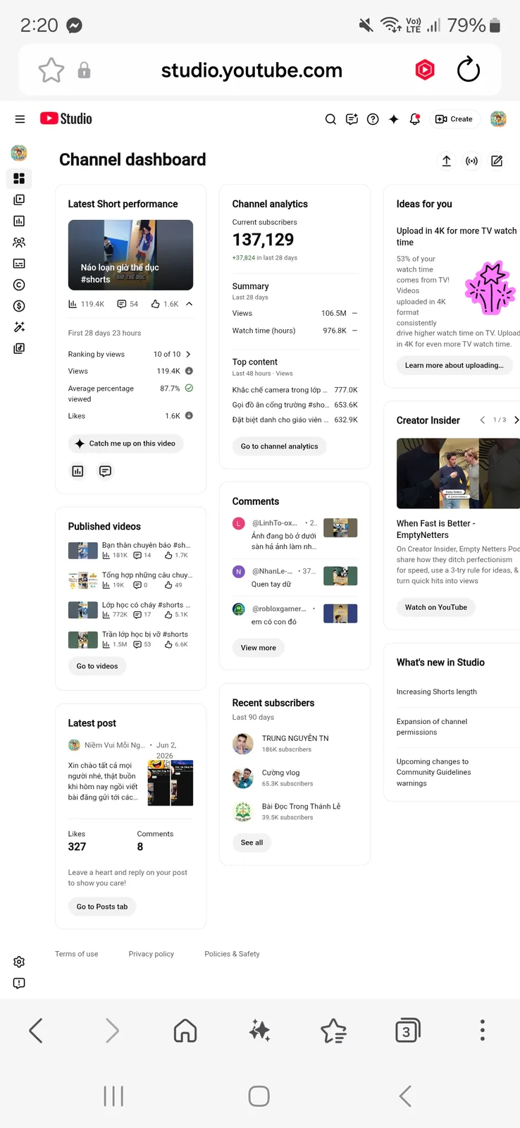 Niềm Vui Mỗi Ngày YouTube Channel | 150K Subscribers — screenshot 3