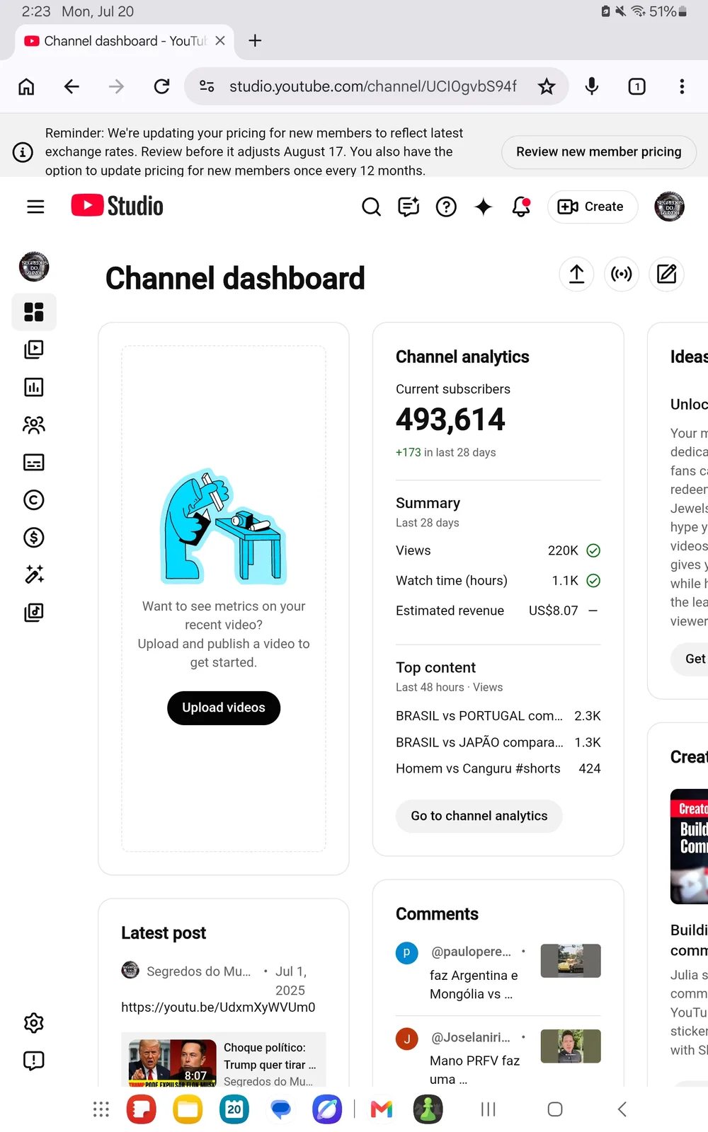 Segredos do Mundo TV YouTube Channel | 493K Subscribers — screenshot 2