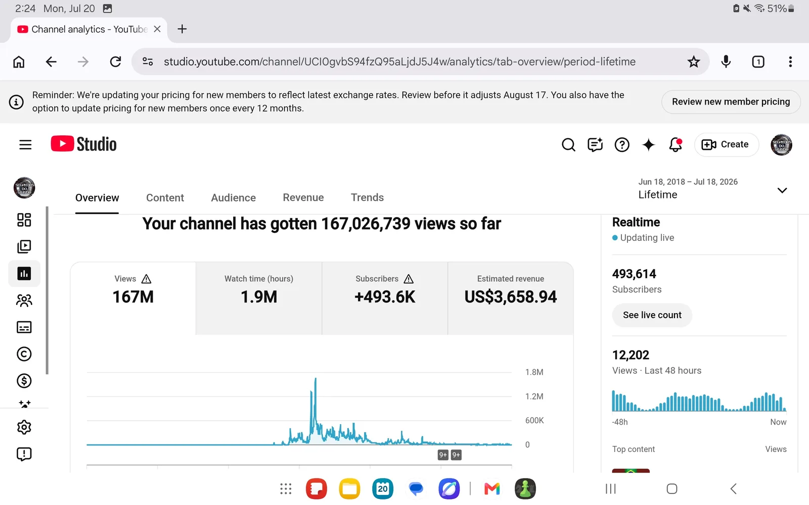 Segredos do Mundo TV YouTube Channel | 493K Subscribers — screenshot 4