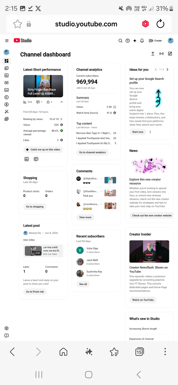 Beauty Diy YouTube Channel | 969K Subscribers — screenshot 2