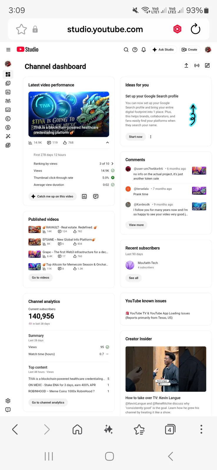 Crypto Dragons YouTube Channel | 140K Subscribers — screenshot 2