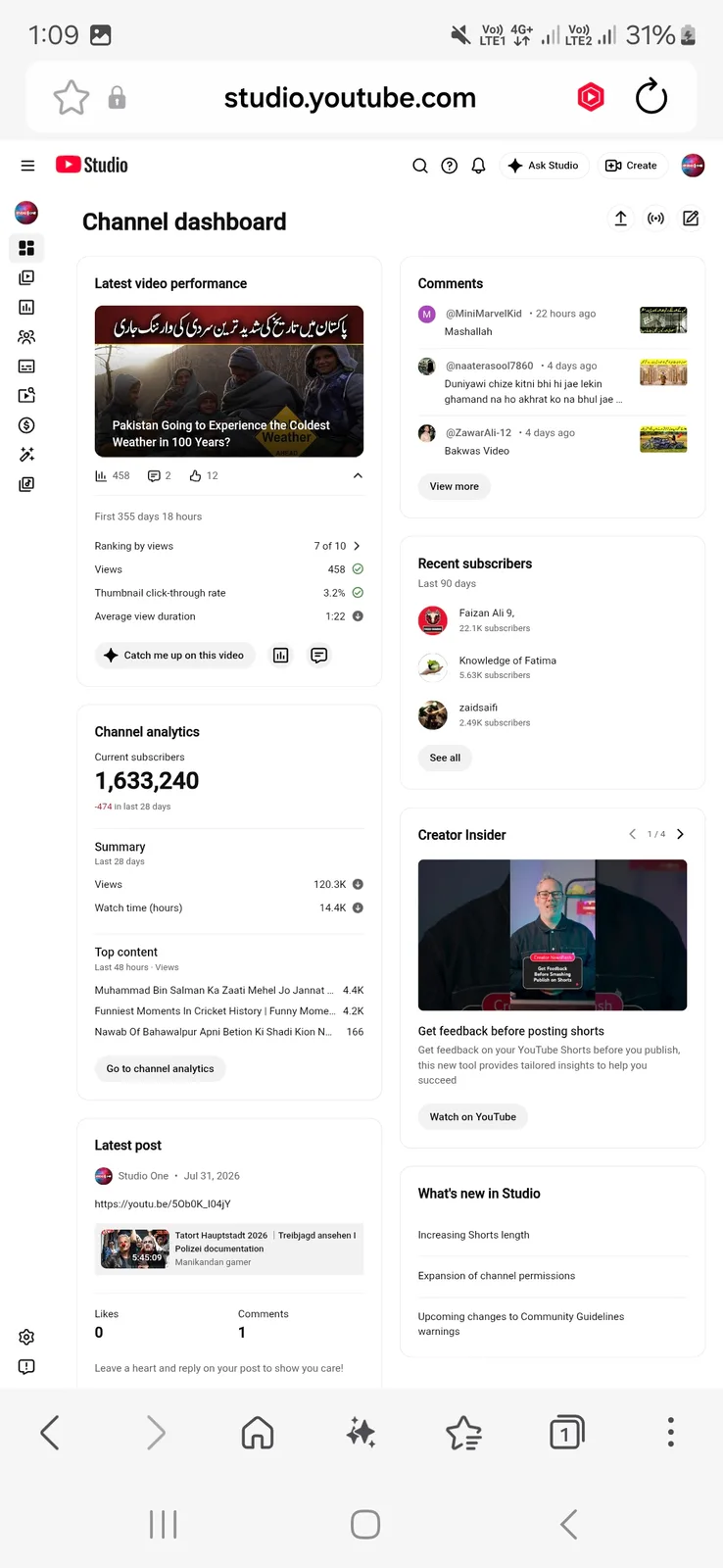 Studio One YouTube Channel | 1.6M Subscribers — screenshot 3